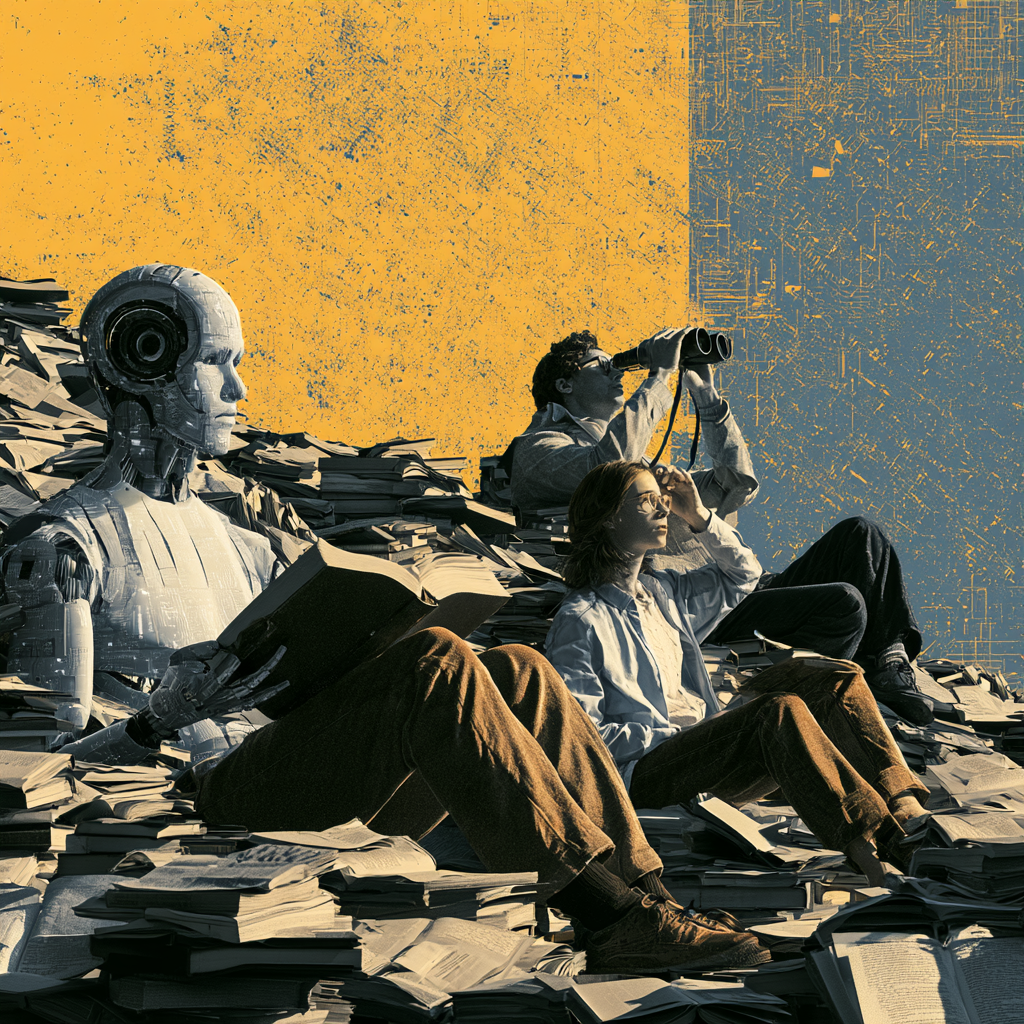 u5292553157_AI_reading_a_book_and_three_humans_sitting_among__ae97af12-d762-4061-a57f-b8d36c411eac_3.png